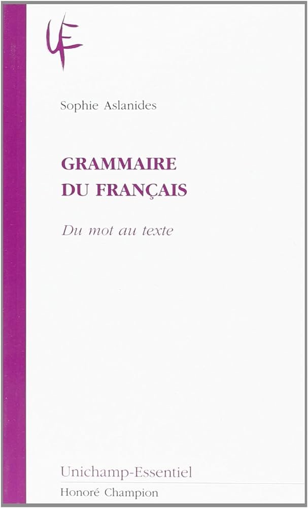 GRAMMAIRE DU FRANCAIS