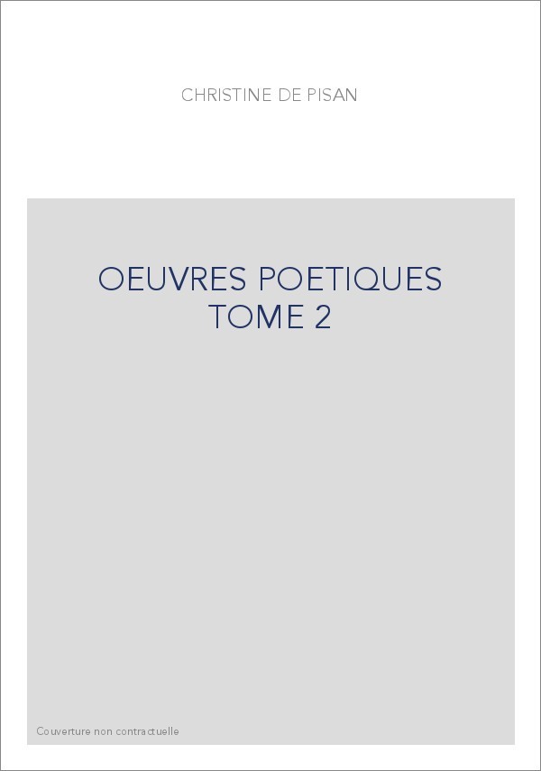OEUVRES POETIQUES TOME 2