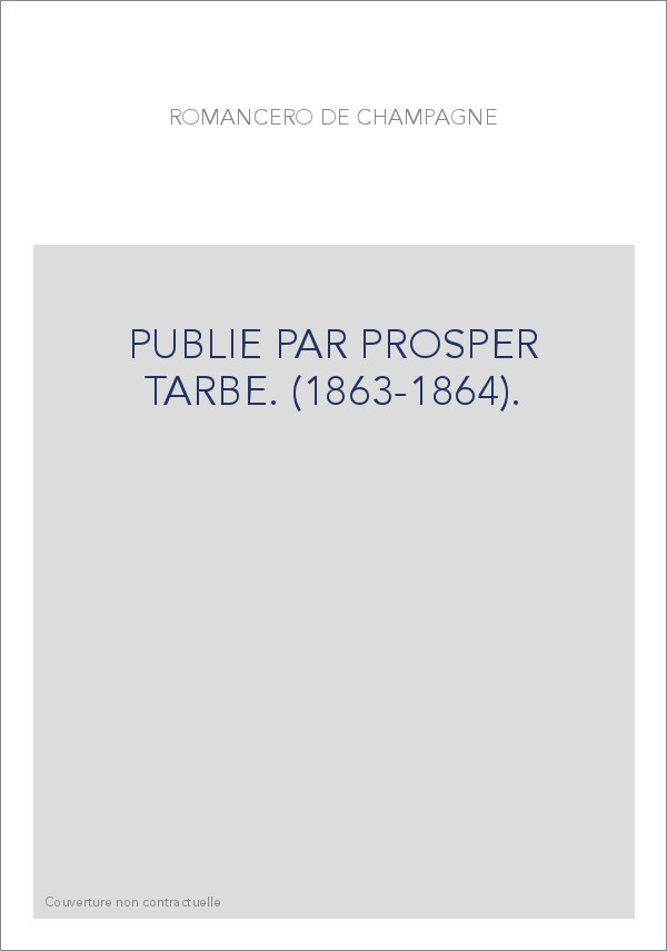 PUBLIE PAR PROSPER TARBE. (1863-1864).
