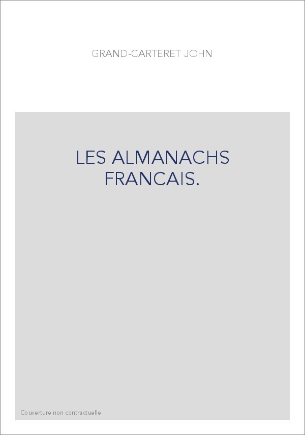 LES ALMANACHS FRANCAIS.