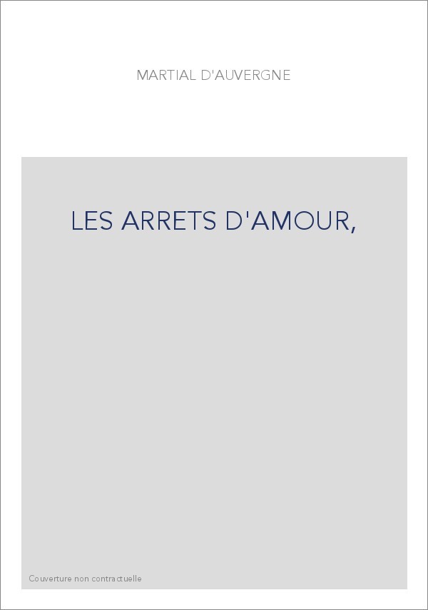 LES ARRETS D'AMOUR,