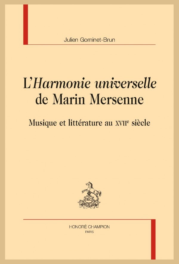 L'HARMONIE UNIVERSELLE DE MARIN MERSENNE